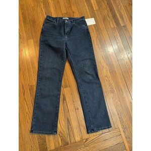 Lee Relaxed Fit At The Waist Straight Leg Dark Wash Stretch Jeans 10 Long